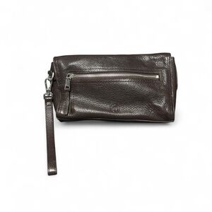 Massimo Dutti Dark Brown Leather Bag